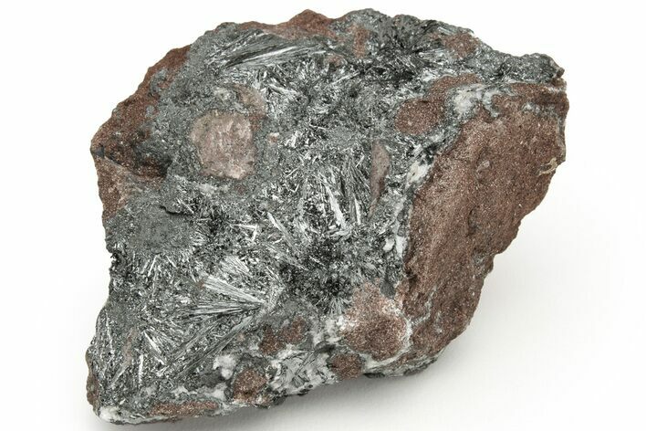 Metallic, Needle-Like Pyrolusite Crystals - Morocco #218111